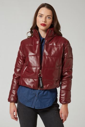 Eco leather τζακετ